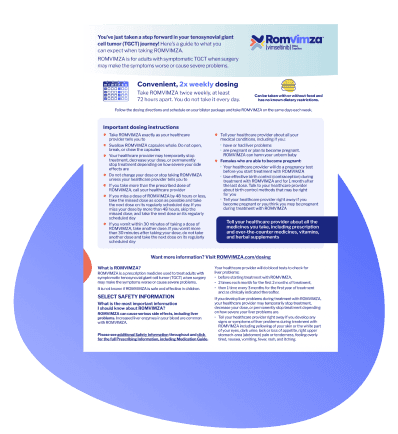 What to expect with ROMVIMZA® (vimseltinib) guide